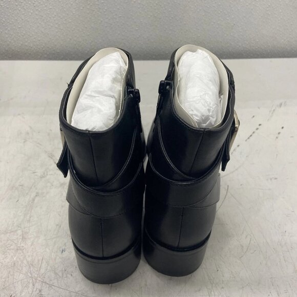 NEW WHITE HOUSE BLACK MARKETNapa Buckle Short Booties – Women’s Size 9 – Black - Picture 4 of 8
